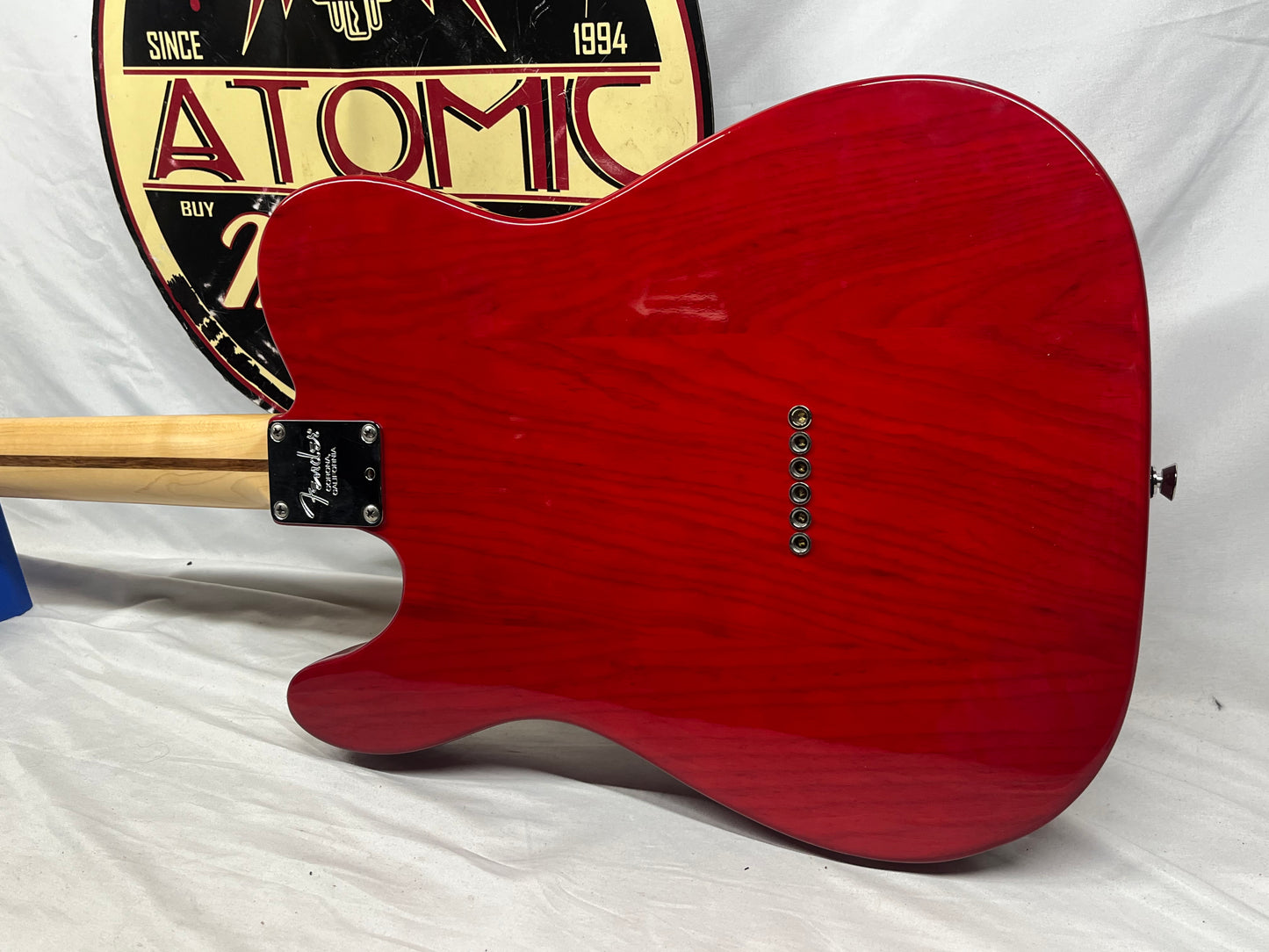 Fender American Standard Telecaster Tele Crimson Red Electric Guitar - Pickups have been Replaced with Seymour Duncan APTL-1/APTR-1
