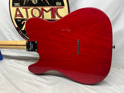 Fender American Standard Telecaster Tele Crimson Red Electric Guitar - Pickups have been Replaced with Seymour Duncan APTL-1/APTR-1