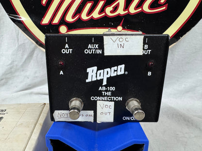 RapCo AB-100 ab100 The Connection ABY Pedal with Box - modified for XLR