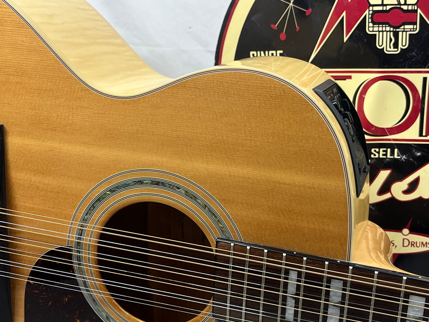 Takamine EG523SC-12 12-String Acoustic Electric Guitar - Crack in the Back