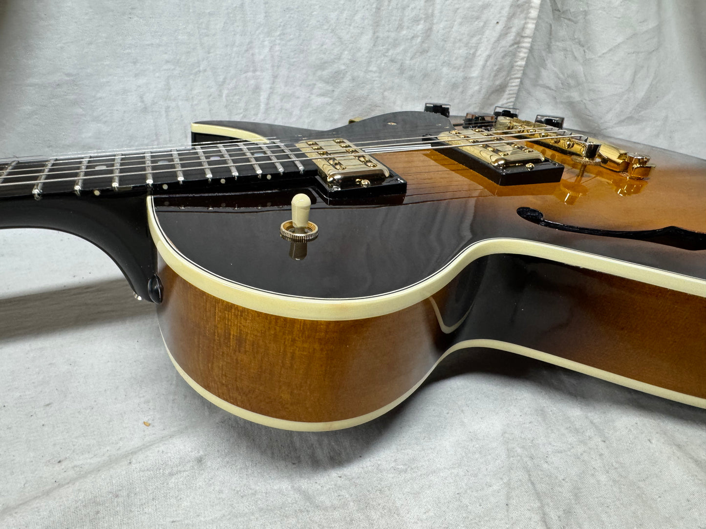 Gibson Howard Roberts Fusion Semi-Hollowbody Guitar with Lollartron pickups + Case - pro headstock repair! 1988