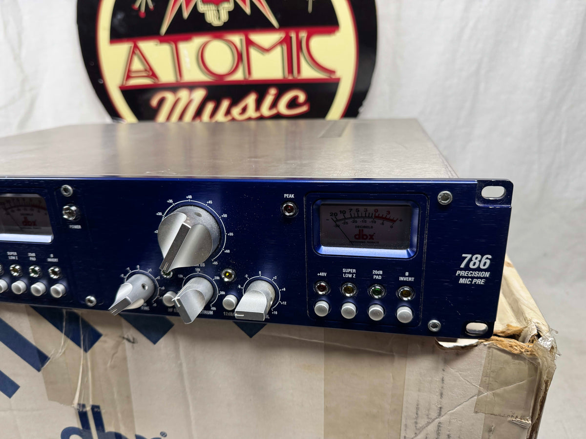 dbx Blue Series 786 Precision 2-Channel Microphone Preamplifier Rack with Box