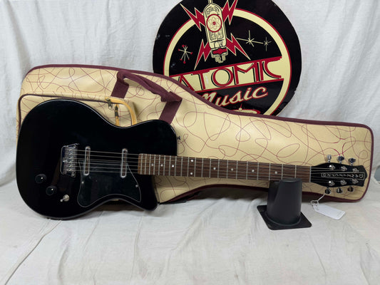 Danelectro '56 U2 Pro Guitar with Gig Bag Reissue - Black