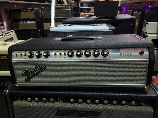 Fender Bandmaster "Drip Edge" 50-Watt 2-Channel Guitar Amp Head Silverface - Local Pickup Only