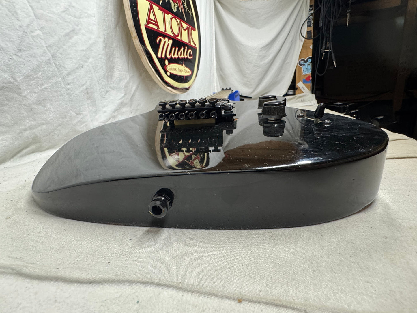 Hamer USA Chaparral Guitar with Case - Black - headstock repaired!
