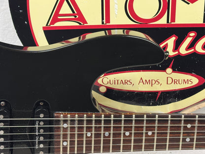 Hamer USA Chaparral Guitar with Case - Black - headstock repaired!