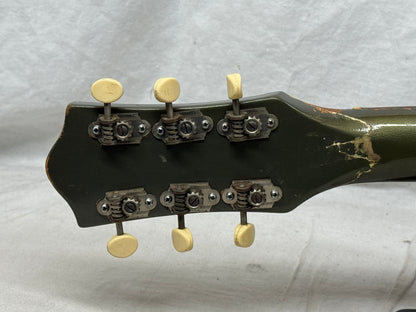 Gretsch USA 6187 g6187 Clipper Hollowbody Guitar with Case - neck/headstock repaired 1957 - Cream / Cadillac Green