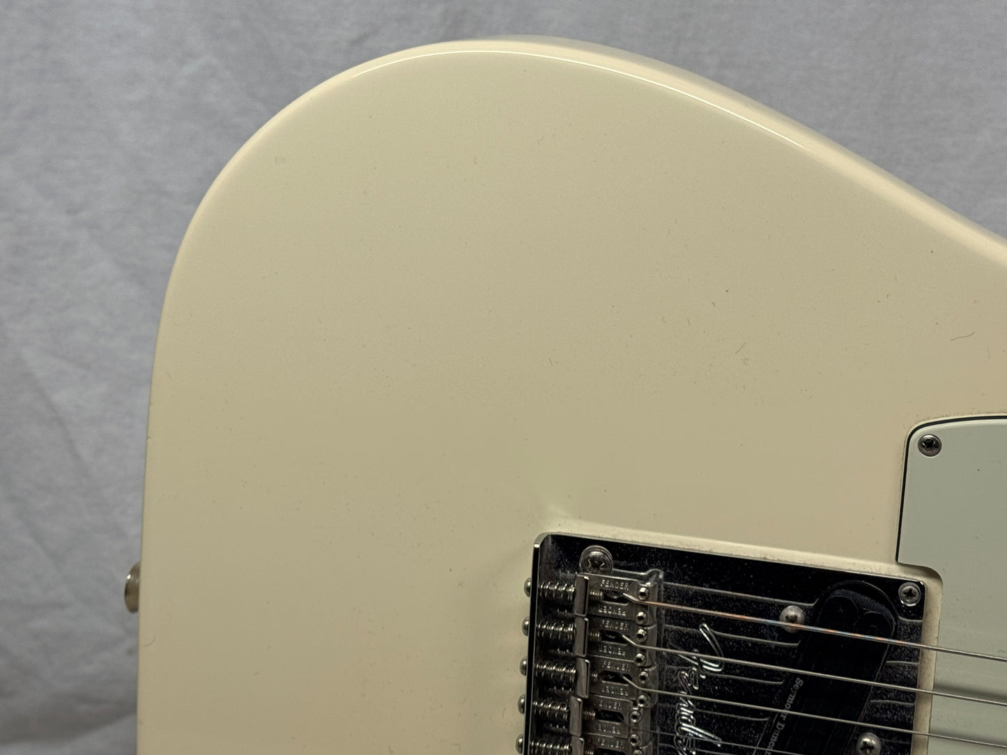 Fender Limited Edition American Standard Telecaster with Matching Headstock Guitar + Case 2016 - Olympic White / Rosewood fingerboard