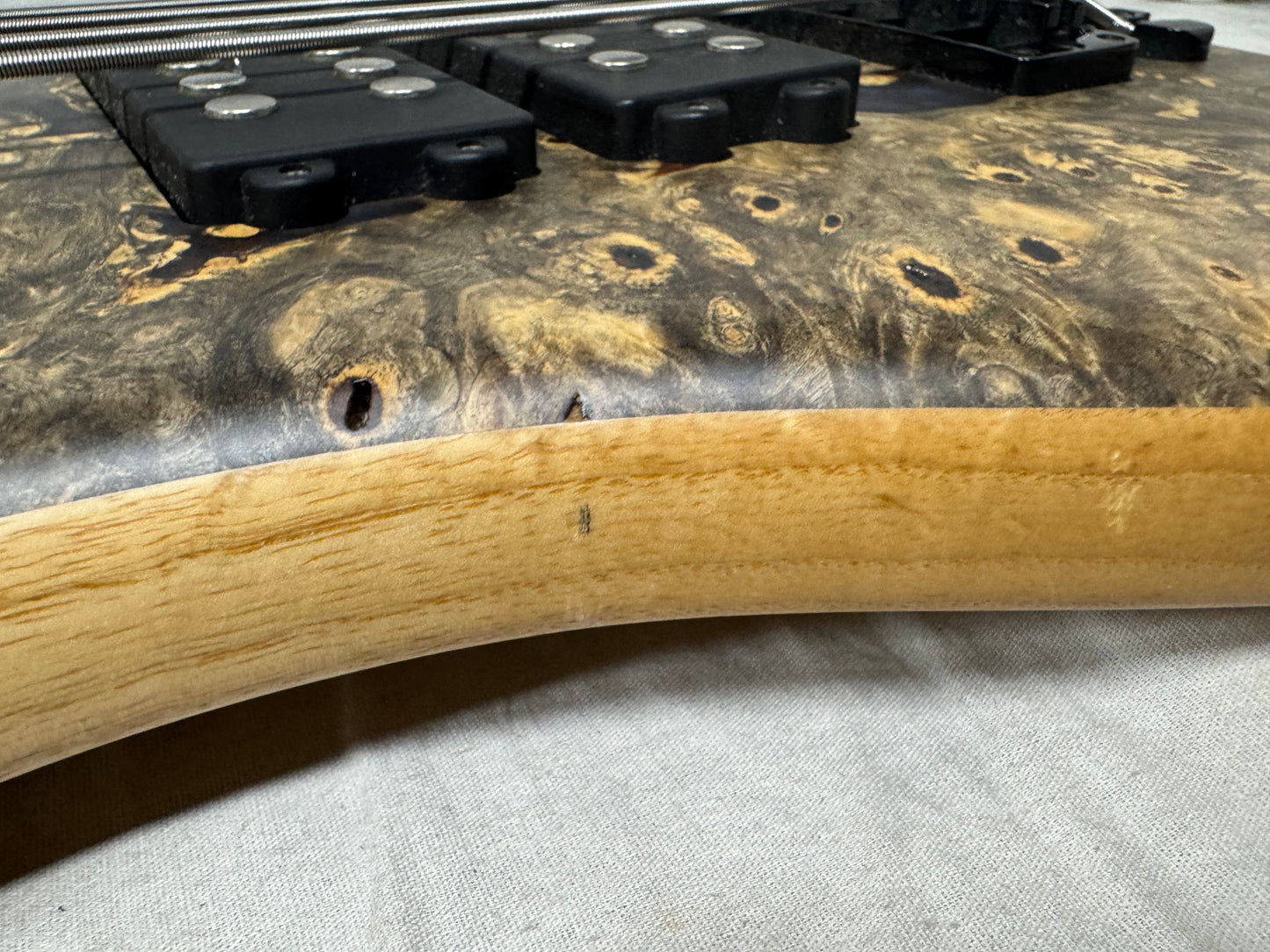 Warwick Limited Edition #39 of 100 Teambuilt Corvette $$ Double Buck 5-String Bass 2019 - Natural Transparent Satin Multicolor