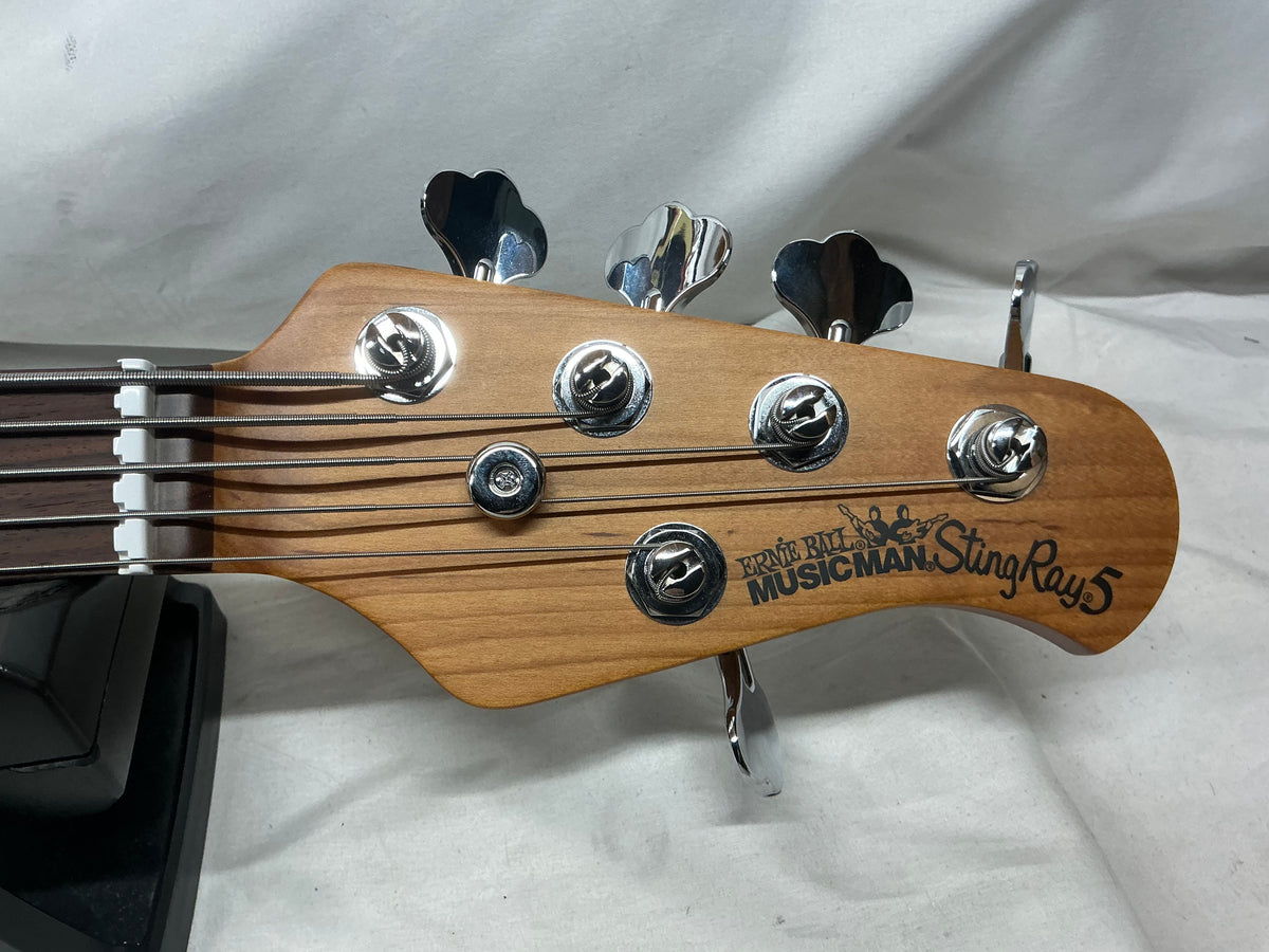 Ernie Ball Music Man StingRay sting ray 5H Bass with Soft Case - Fallout Green