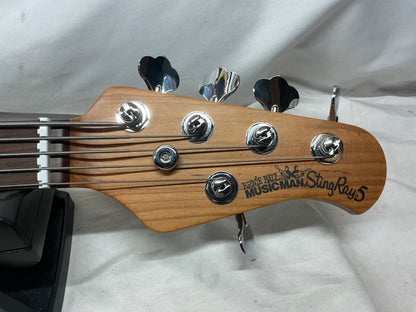 Ernie Ball Music Man StingRay sting ray 5H Bass with Soft Case - Fallout Green