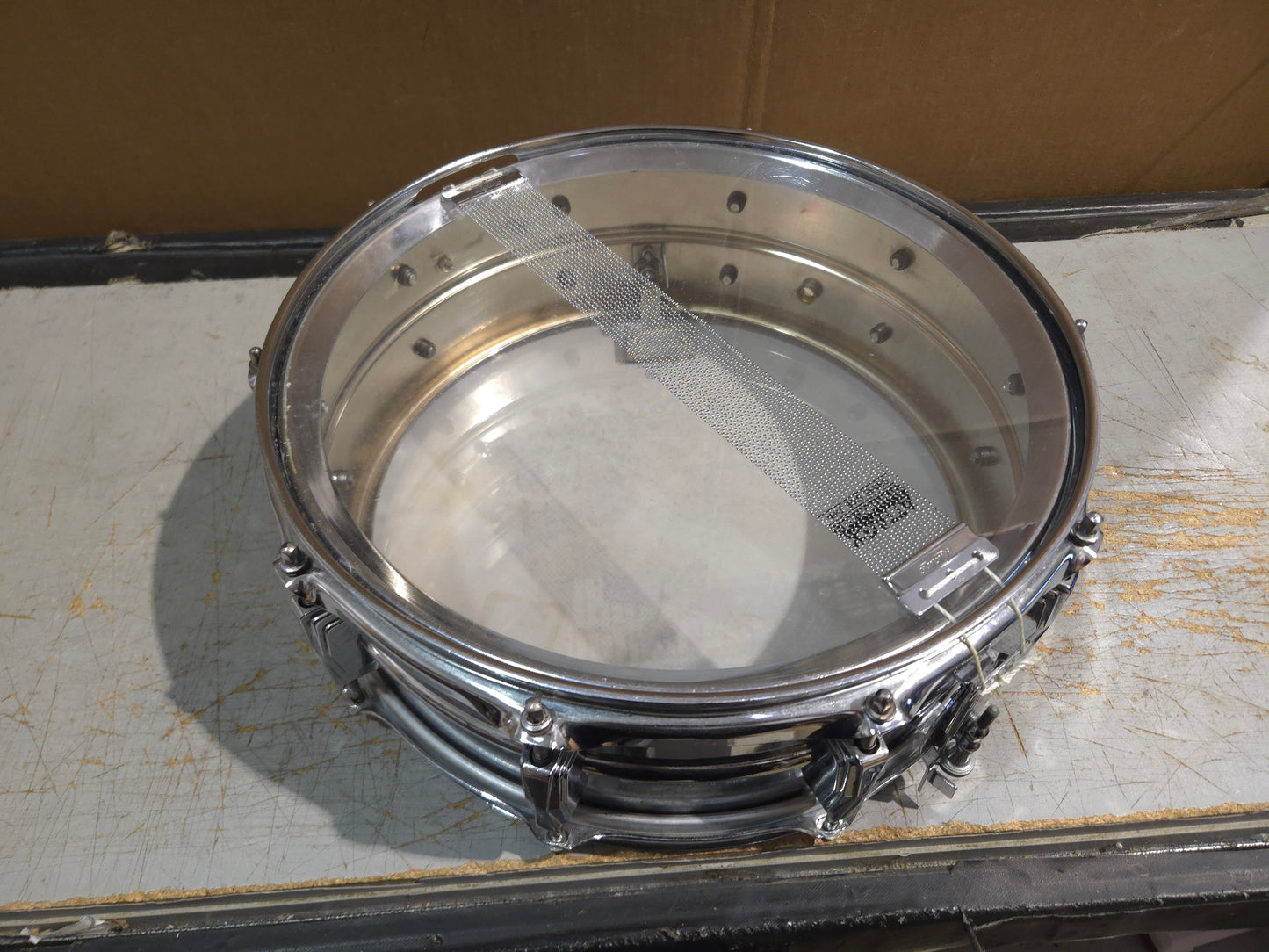 Ludwig LM400 Supraphonic 5x14" 10-Lug Aluminum Snare Drum 1985 - Present - Chrome-Plated