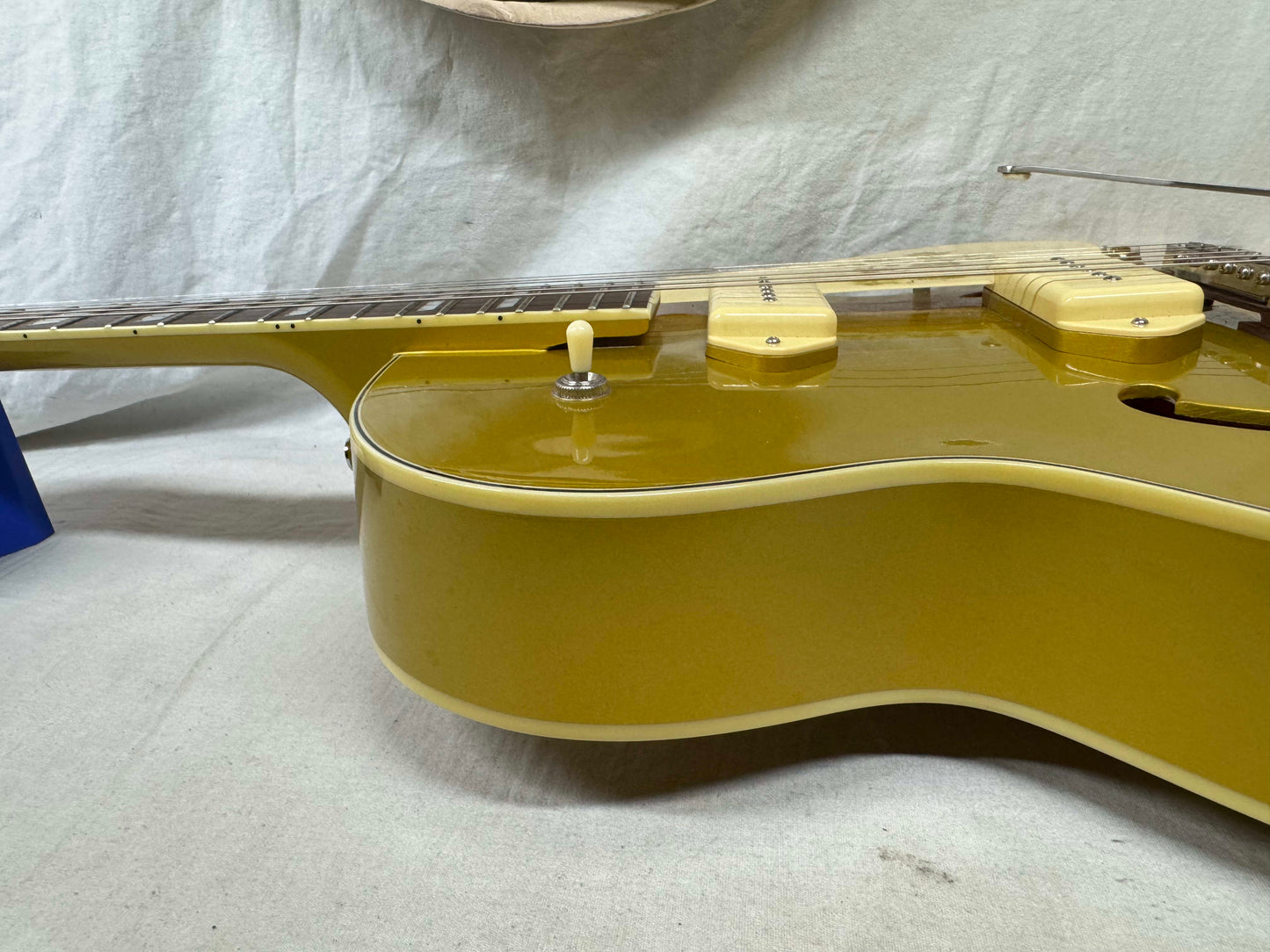 Epiphone ES-295 es295 Hollow Body Guitar with Case - MIK Made In Korea 2006 - Metallic Gold