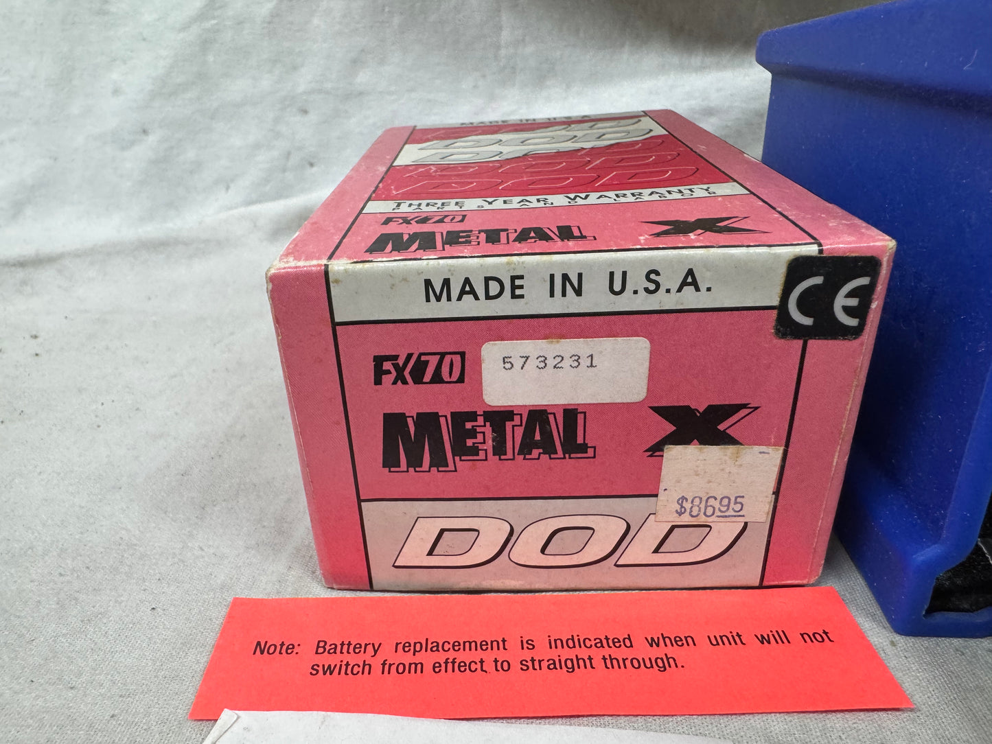 DOD FX70 Metal X Distortion Pedal with Box