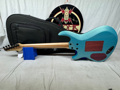 Kiesel A2 6 6-string Guitar with Gig Bag - Blue Mist Metallic