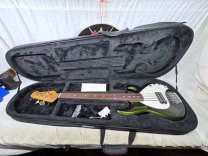 Ernie Ball Music Man StingRay sting ray 5H Bass with Soft Case - Fallout Green