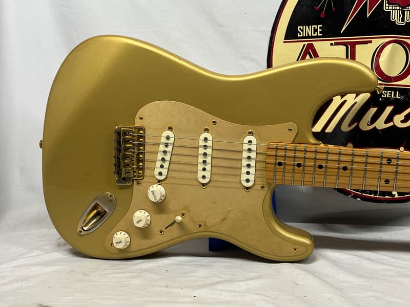 Fender 50th Anniversary Golden Stratocaster Strat Electric Guitar - Image 2