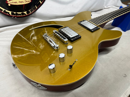 Agile Harm Semi-Hollow Body Electric Guitar - Gold Top