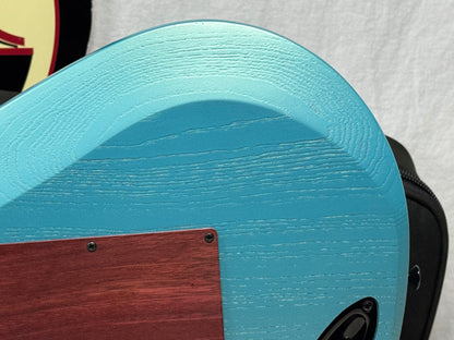 Kiesel A2 6 6-string Guitar with Gig Bag - Blue Mist Metallic
