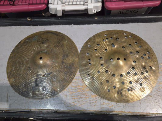 Zildjian 14" K Custom Special Dry Hi-Hat Bottom Dry FX Top Cymbals (Pair)