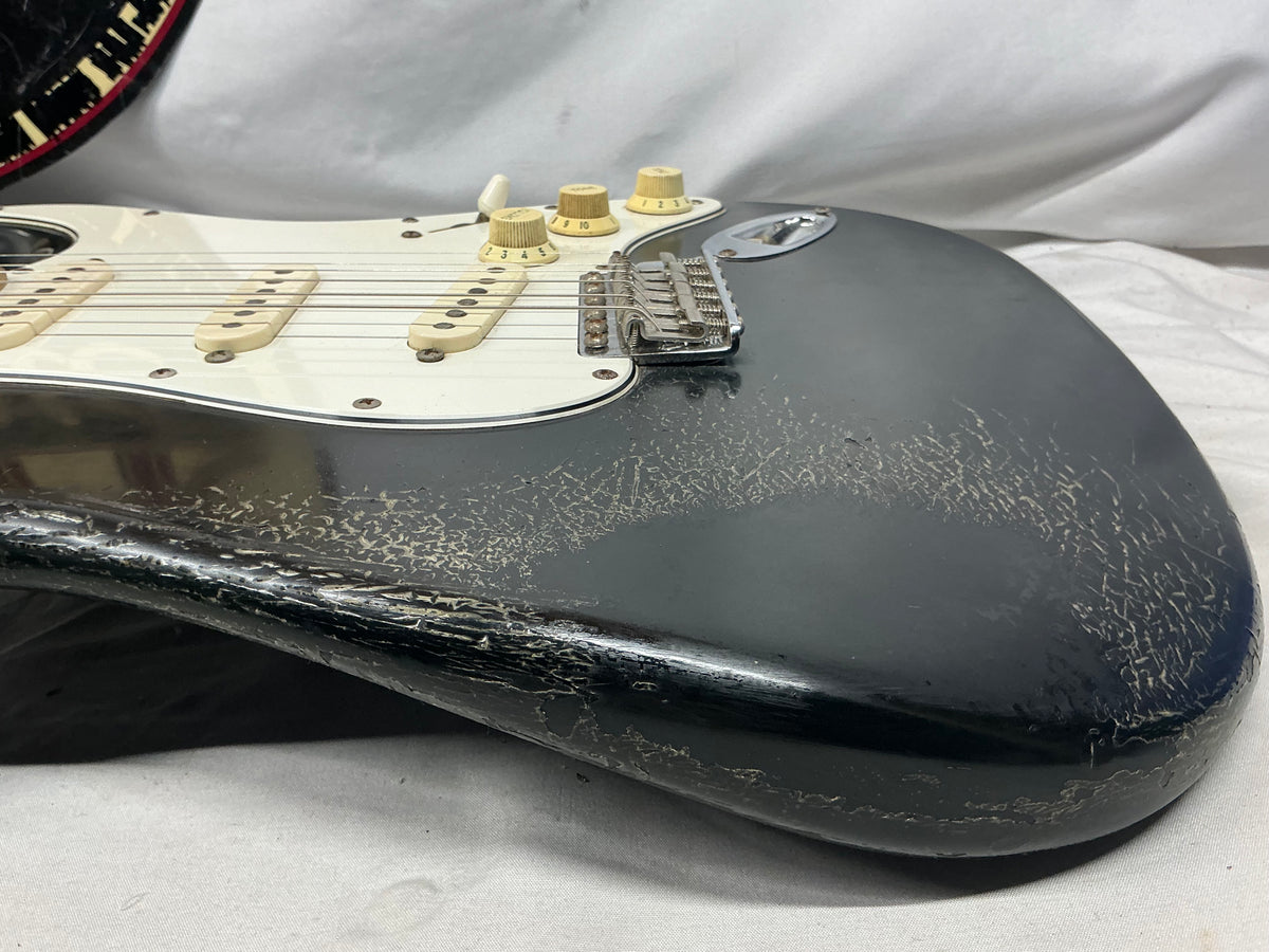 Warmoth Partscaster S-Style - Black - Needs Re-Fret