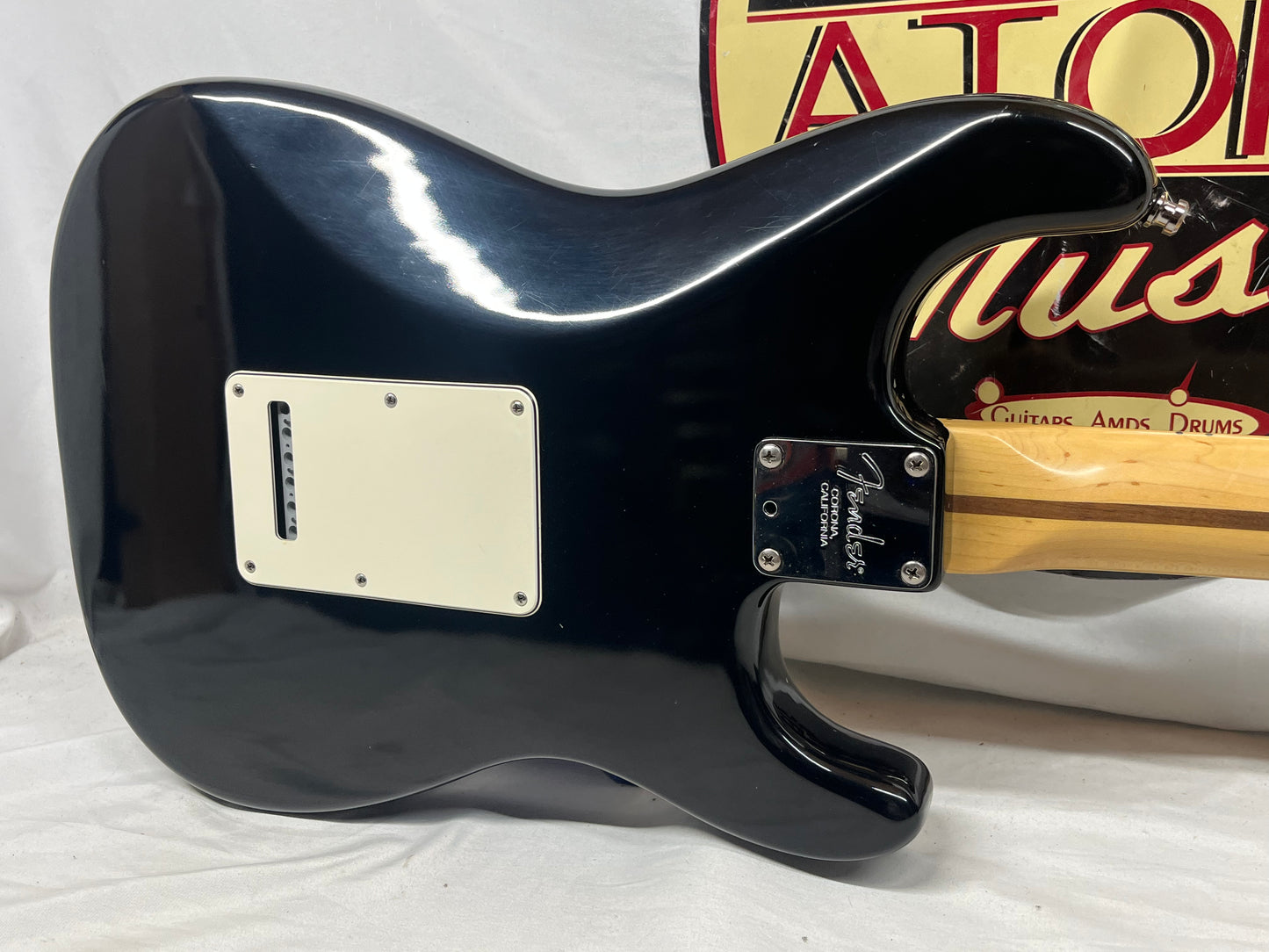 Fender American Stratocaster Strat Left Handed Lefty Electric Guitar - Black