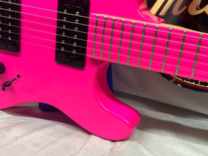 Dean Custom Zone Doublecut HH Electric Guitar  - Fluorescent Pink