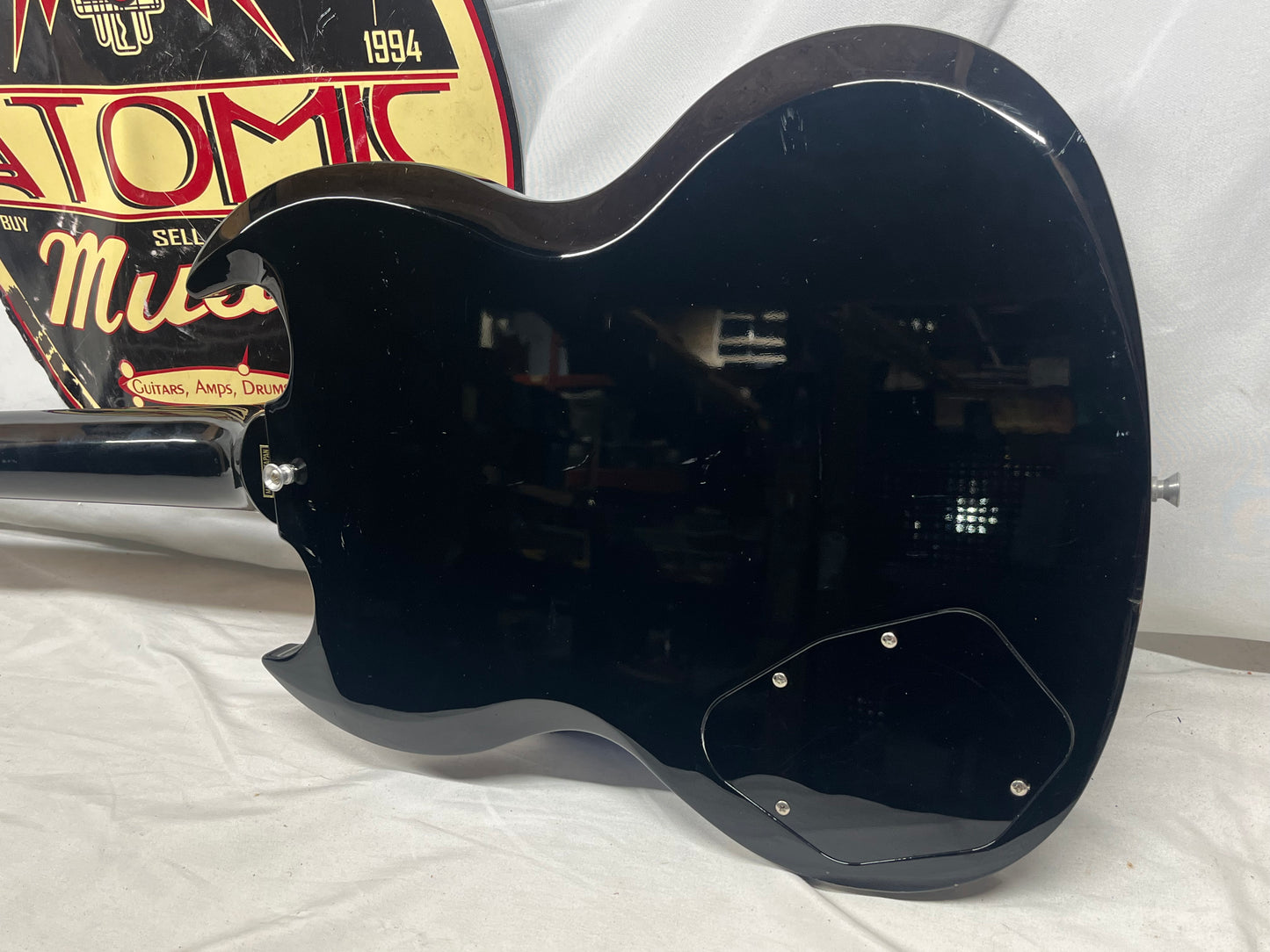 Epiphone Elite EB-3 4-String Doublecut Electric Bass - Black - NUT HAS BEEN RAISED