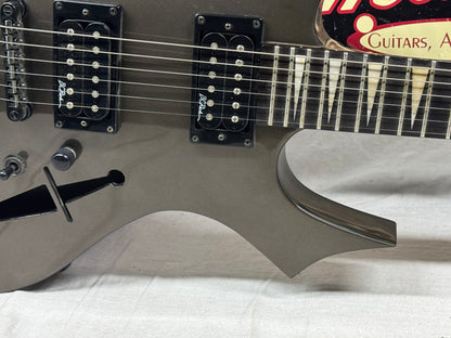 B.C. Rich bc The Dagger Semi-Hollowbody Guitar - Gun Metal Gray