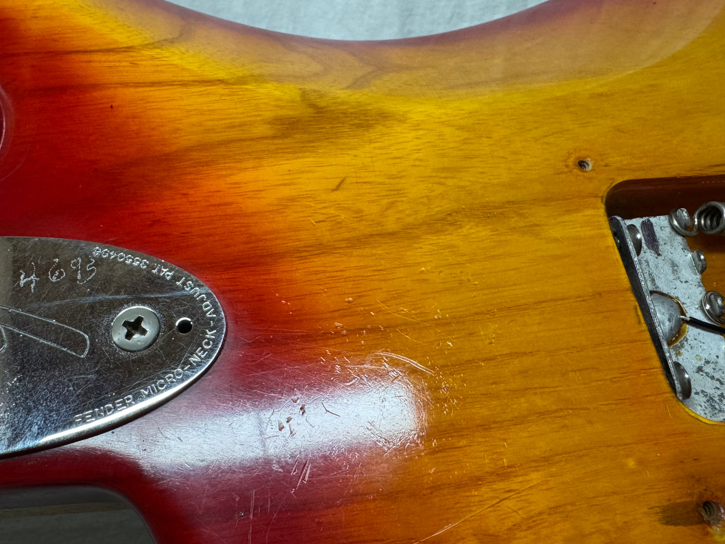 Fender USA Stratocaster Guitar with Case - neck has been re-fin'd / re-fretted / re-shaped 1982
