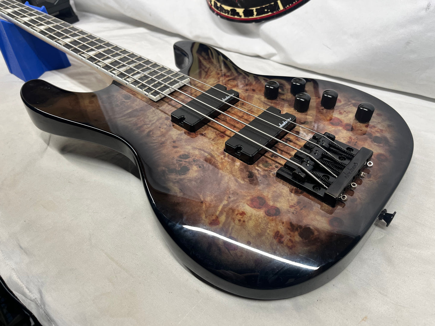 Jackson JS Series 4-String Electric Concert Bass - Transparent Black Burst