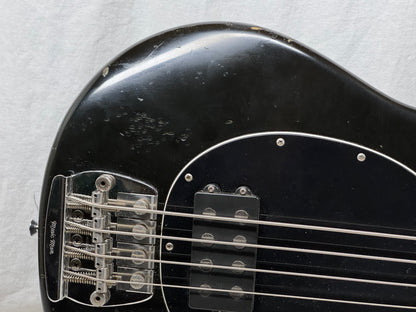 Ernie Ball Music Man StingRay sting ray 4H 4 h 4-string Bass with Gator Case - Black / Maple neck