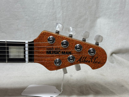 Ernie Ball Music Man BFR Ball Family Reserve Albert Lee HH Tremolo Signature Model Guitar with COA + Case 2018 - Orange Crush Sparkle