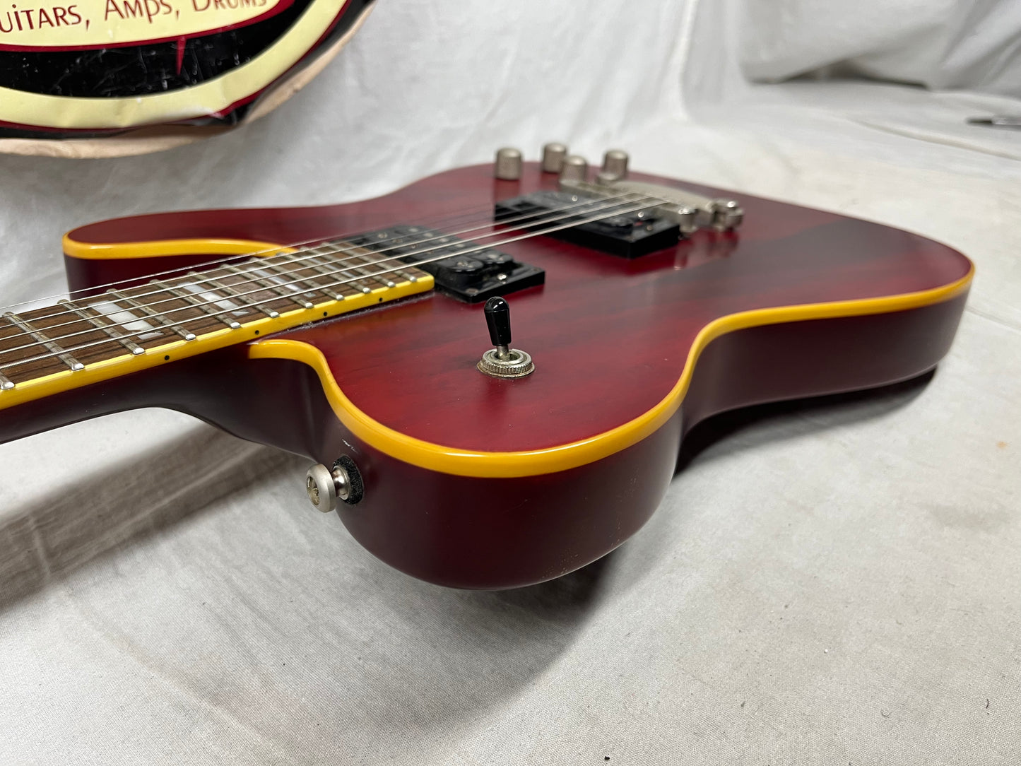 Squier Master Series Chambered Telecaster Electric Guitar 2005 - Crimson Red Transparent