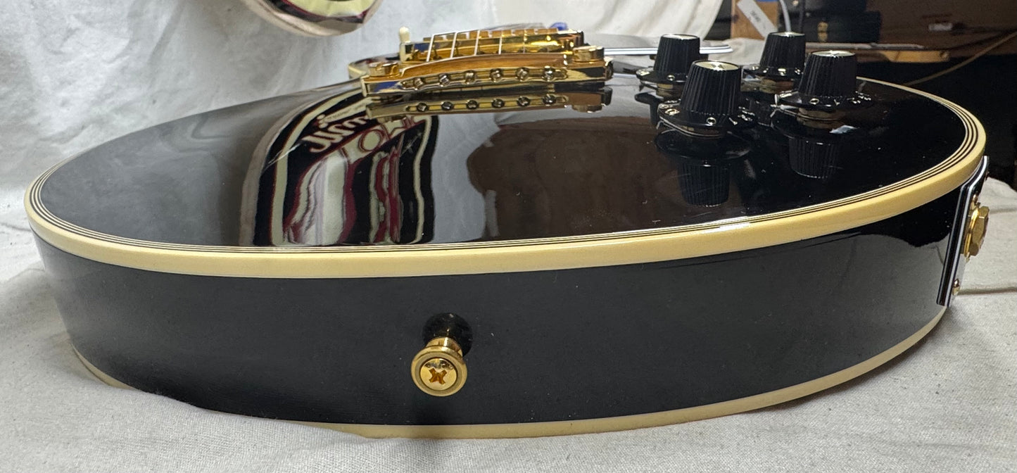 Gibson USA Custom Shop '68 1968 LPC Les Paul Custom Guitar with COA + Case 2024 - Ebony / Black