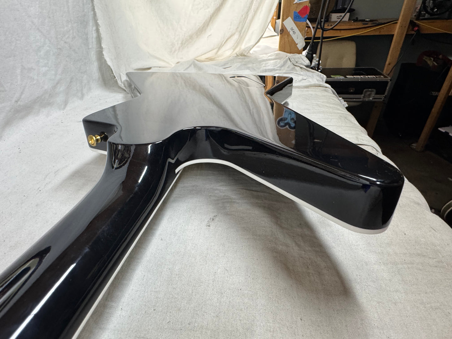 Gibson USA Custom Shop Explorer Custom Guitar with COA + Case 2024 - Ebony / Black