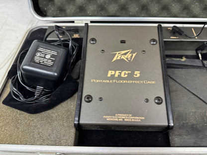 Peavey PFC 5 pfc5 Portable Floor Effect Pedal Case with Power