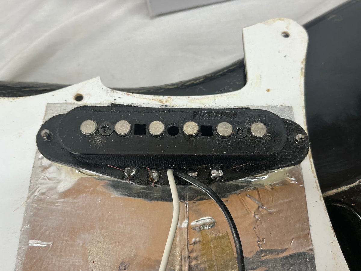 Warmoth Partscaster S-Style - Black - Needs Re-Fret