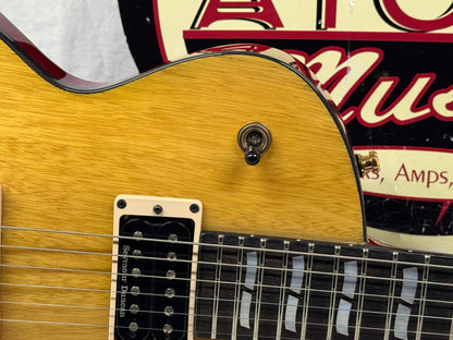 ESP USA Eclipse Singlecut Guitar with COA + Case 2019 - See-Thru Vintage Yellow / Red back