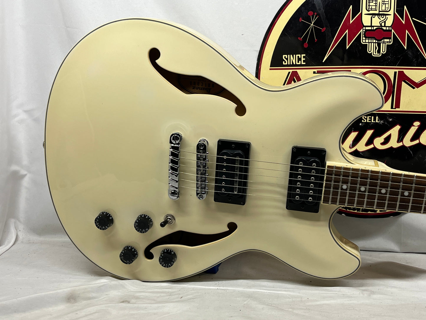 Ibanez Artcore Series AS73-IV Semi-Hollow Body Electric Guitar - Ivory
