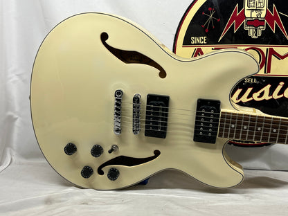 Ibanez Artcore Series AS73-IV Semi-Hollow Body Electric Guitar - Ivory