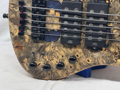 Warwick Limited Edition #39 of 100 Teambuilt Corvette $$ Double Buck 5-String Bass 2019 - Natural Transparent Satin Multicolor