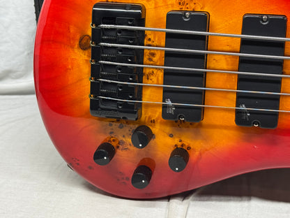 Spector Euro Series Eurobolt 5-String Bass with Gig Bag - Inferno Red