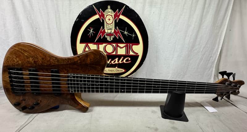 Brubaker K-6B k6b Custom Singlecut 6-string Bass with Case - Image 2
