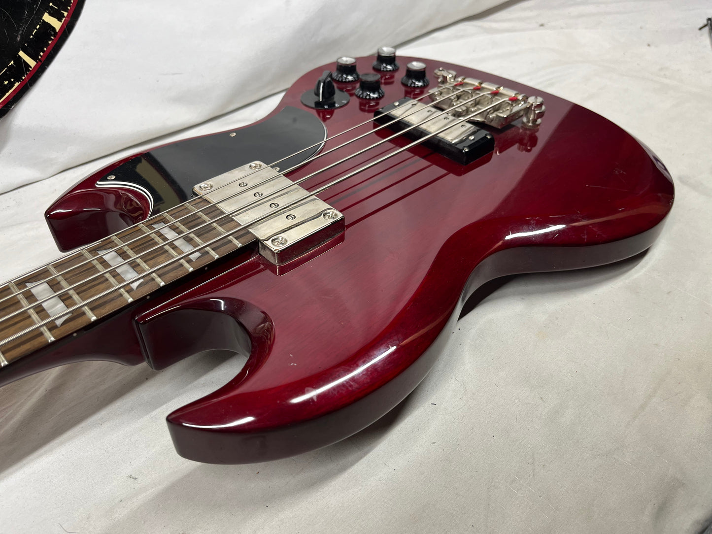 Epiphone EB-3 SG 4-String Doublecut Electric Bass - Cherry Red