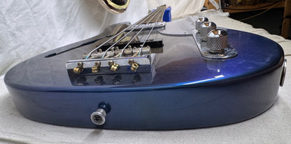 Fender TNB-110SPL TNB SPL J-Craft Thinline Telecaster Bass Special 4-string Semi-Hollowbody Bass 2002 - 2004 - Blue Violet Burst