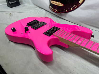 Dean Custom Zone Doublecut HH Electric Guitar  - Fluorescent Pink