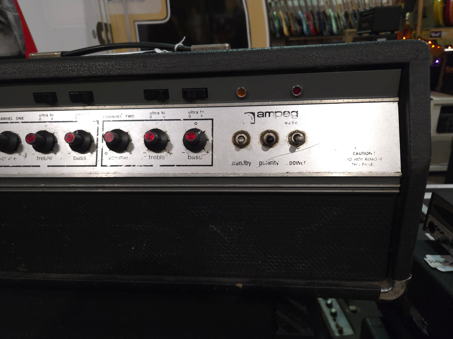 Ampeg B-25-B 2-Channel 55-Watt Bass Head 1969 - 1980 - Black - Local Pickup Only