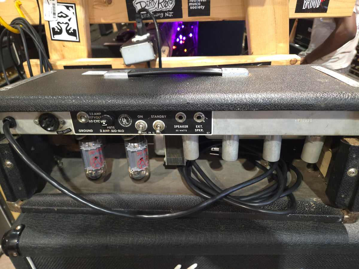 Fender Bassman "Drip Edge" 2-Channel 50-Watt Guitar Amp Head 1968 - 1969 - Silverface - Local Pickup Only