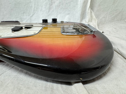 Fender USA Mustang 4-string Bass with Case 1974 - 3-Color Sunburst / Rosewood fingerboard